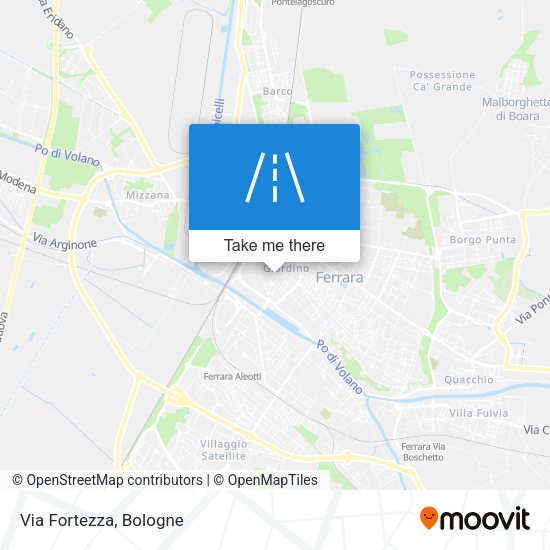 Via Fortezza map