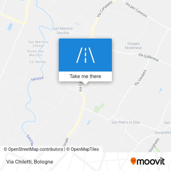 Via Chiletti map