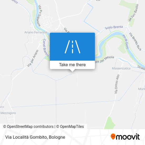 Via Località Gombito map