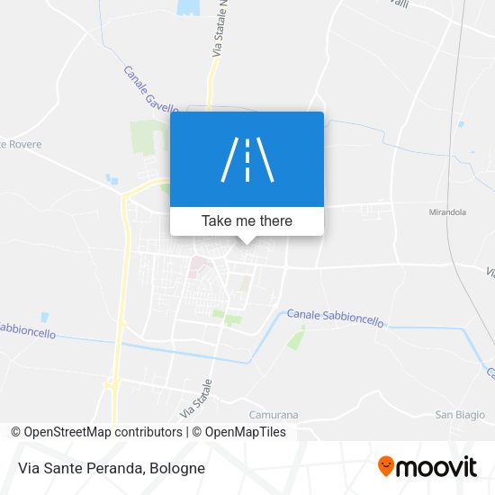 Via Sante Peranda map