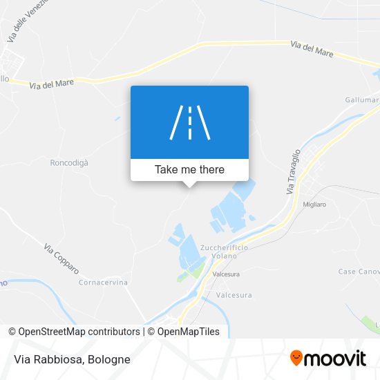 Via Rabbiosa map
