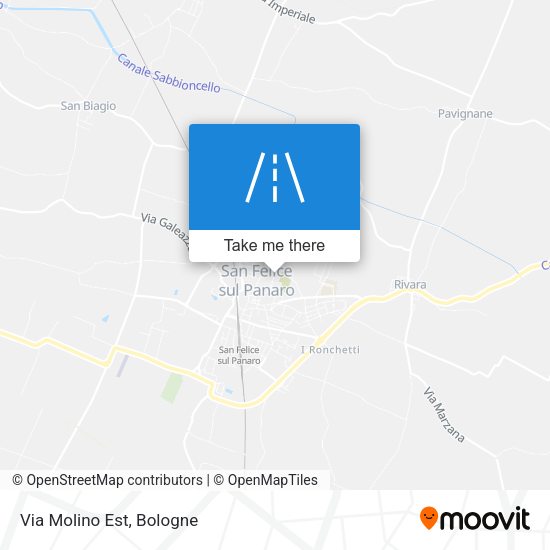 Via Molino Est map