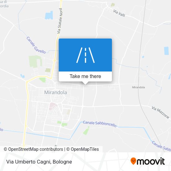 Via Umberto Cagni map