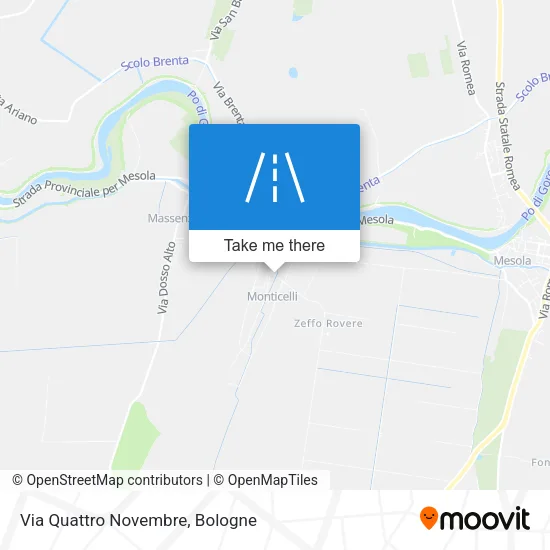 Via Quattro Novembre map