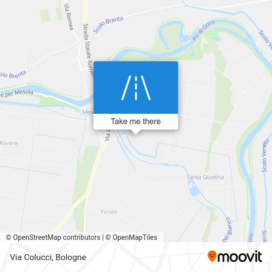 Via Colucci map