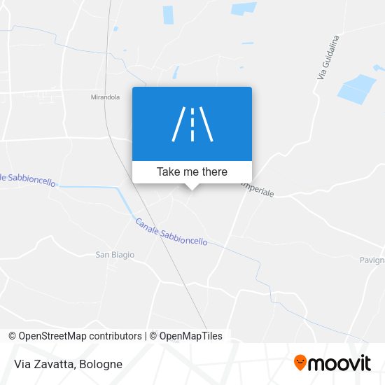 Via Zavatta map