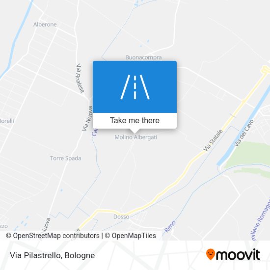 Via Pilastrello map