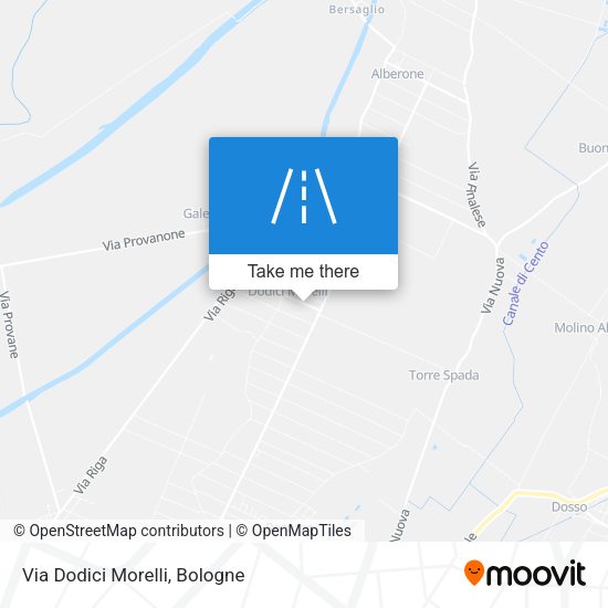 Via Dodici Morelli map
