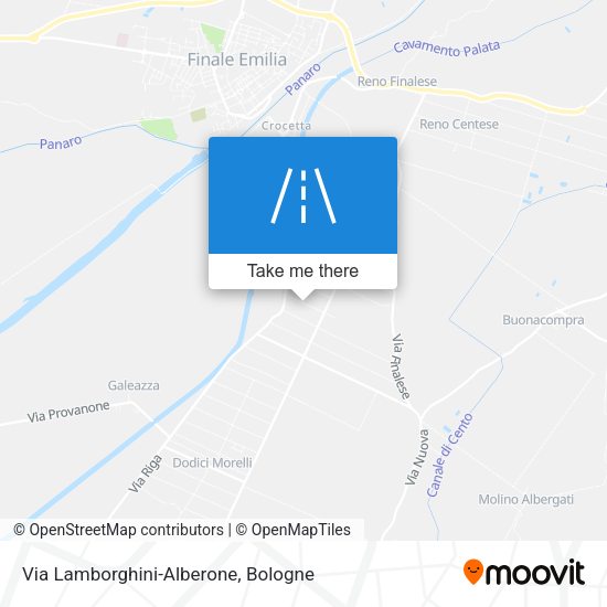 Via Lamborghini-Alberone map