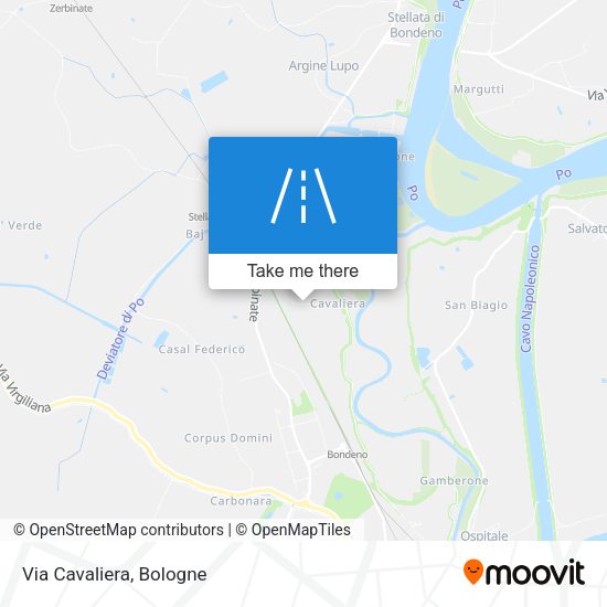 Via Cavaliera map