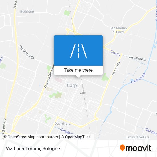 Via Luca Tornini map