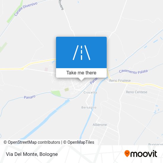 Via Del Monte map