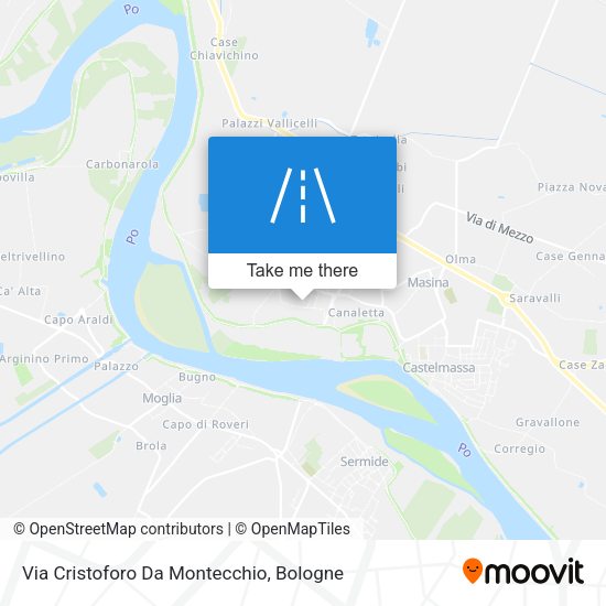 Via Cristoforo Da Montecchio map