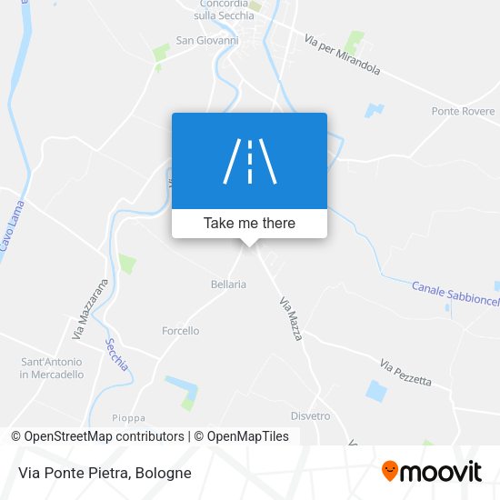 Via Ponte Pietra map