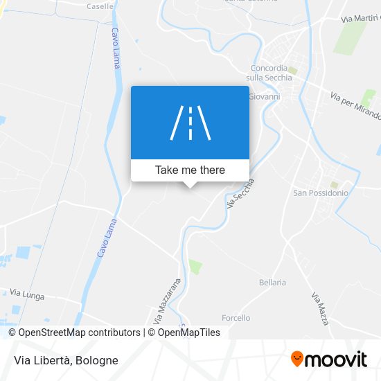 Via Libertà map