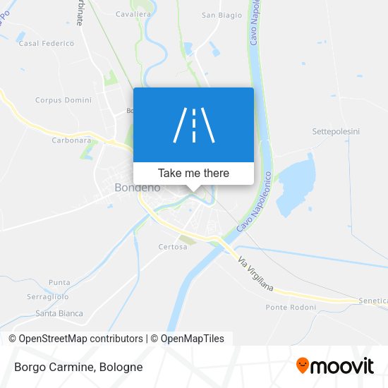 Borgo Carmine map