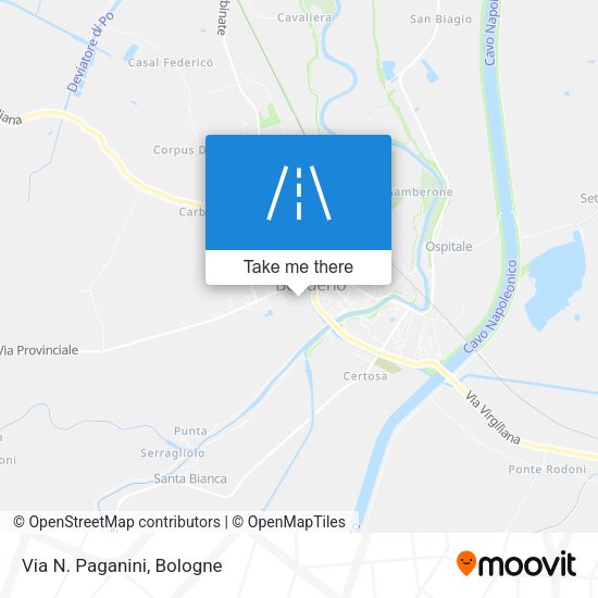 Via N. Paganini map