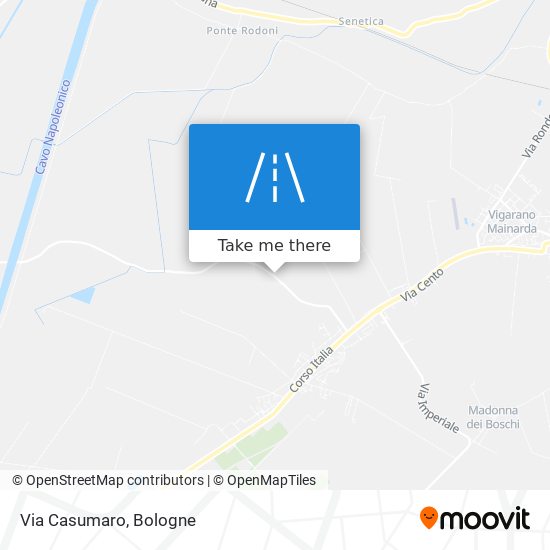 Via Casumaro map