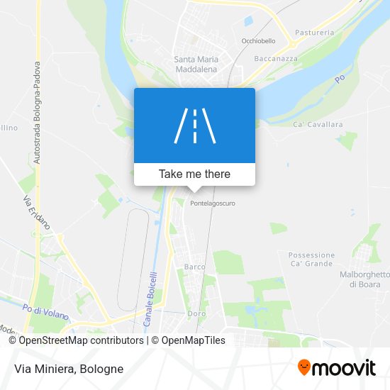 Via Miniera map