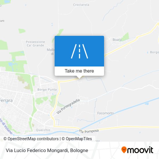 Via Lucio Federico Mongardi map