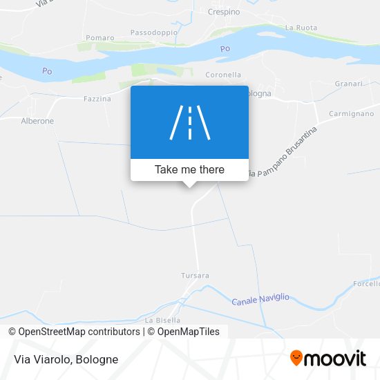 Via Viarolo map