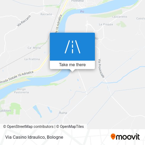 Via Casino Idraulico map