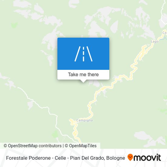 Forestale Poderone - Celle - Pian Del Grado map