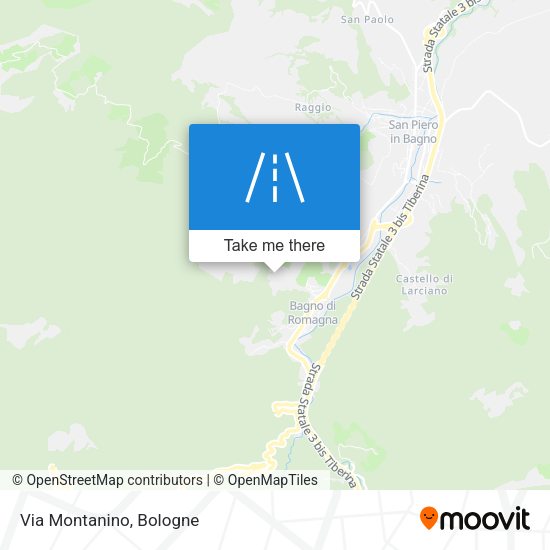 Via Montanino map