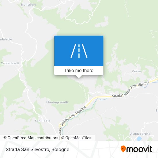 Strada San Silvestro map