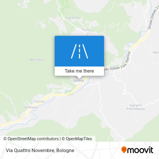 Via Quattro Novembre map