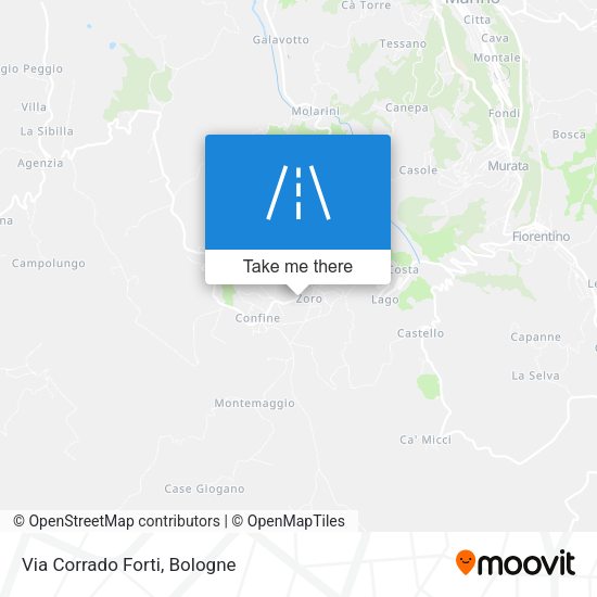 Via Corrado Forti map