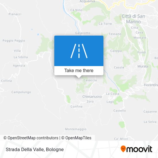 Strada Della Valle map