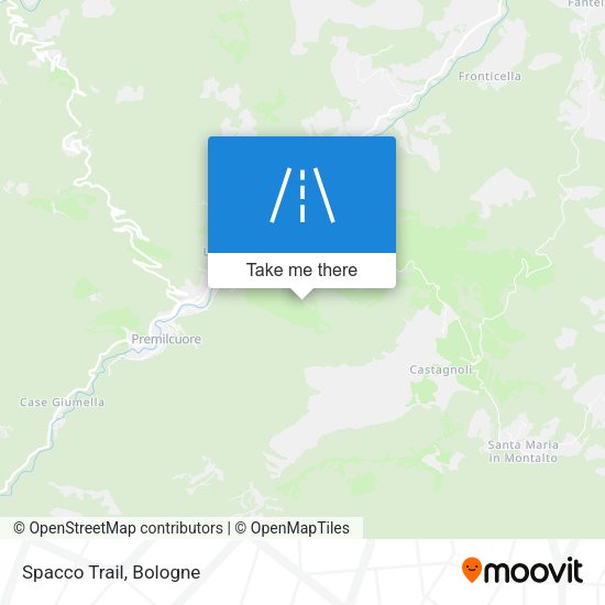 Spacco Trail map