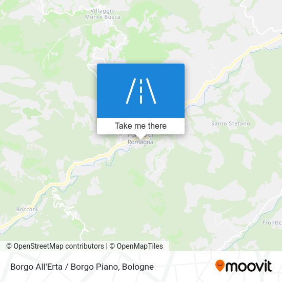 Borgo All'Erta / Borgo Piano map