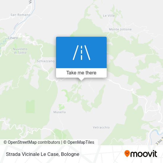 Strada Vicinale Le Case map