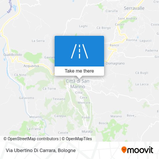 Via Ubertino Di Carrara map