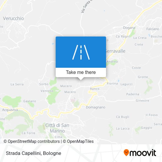Strada Capellini map
