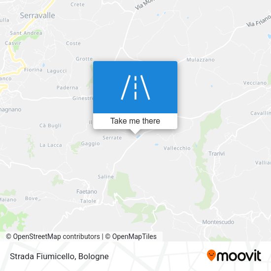 Strada Fiumicello map