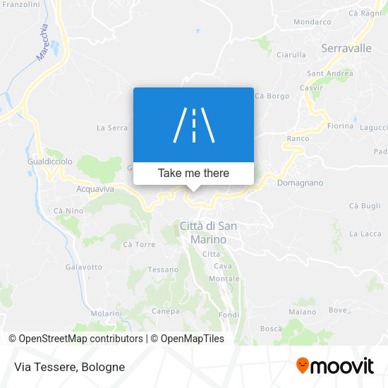 Via Tessere map
