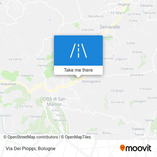 Via Dei Pioppi map