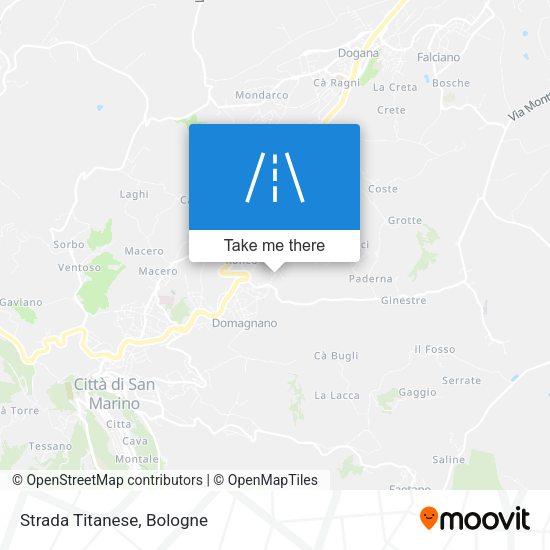 Strada Titanese map