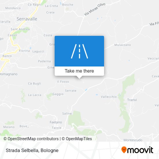 Strada Selbella map