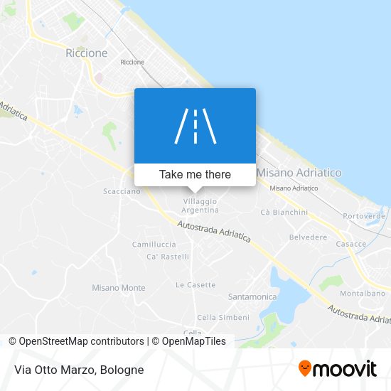 Via Otto Marzo map
