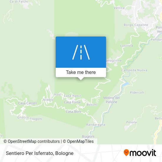 Sentiero Per Isferrato map