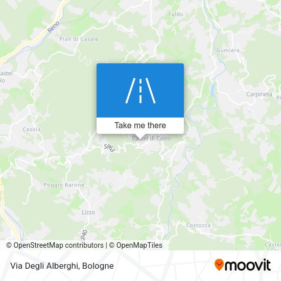 Via Degli Alberghi map