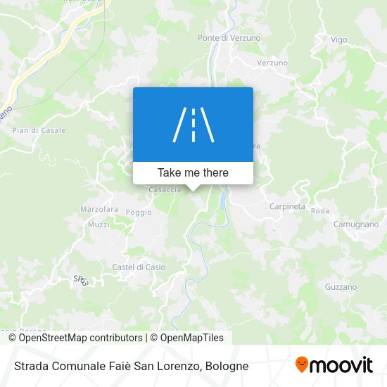Strada Comunale Faiè San Lorenzo map