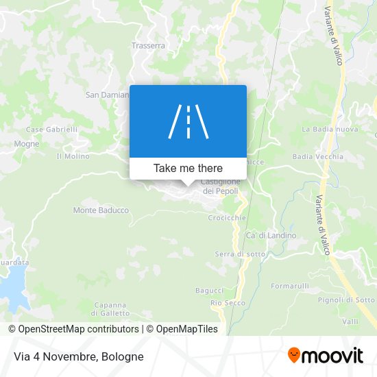 Via 4 Novembre map
