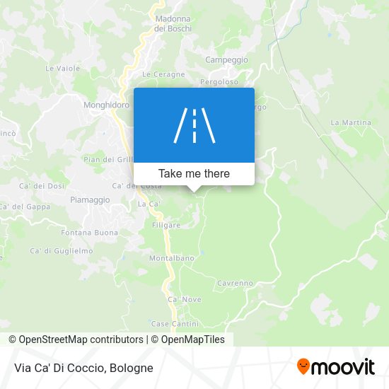 Via Ca' Di Coccio map