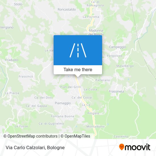 Via Carlo Calzolari map