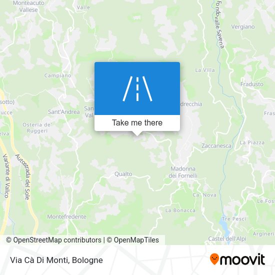 Via Cà Di Monti map